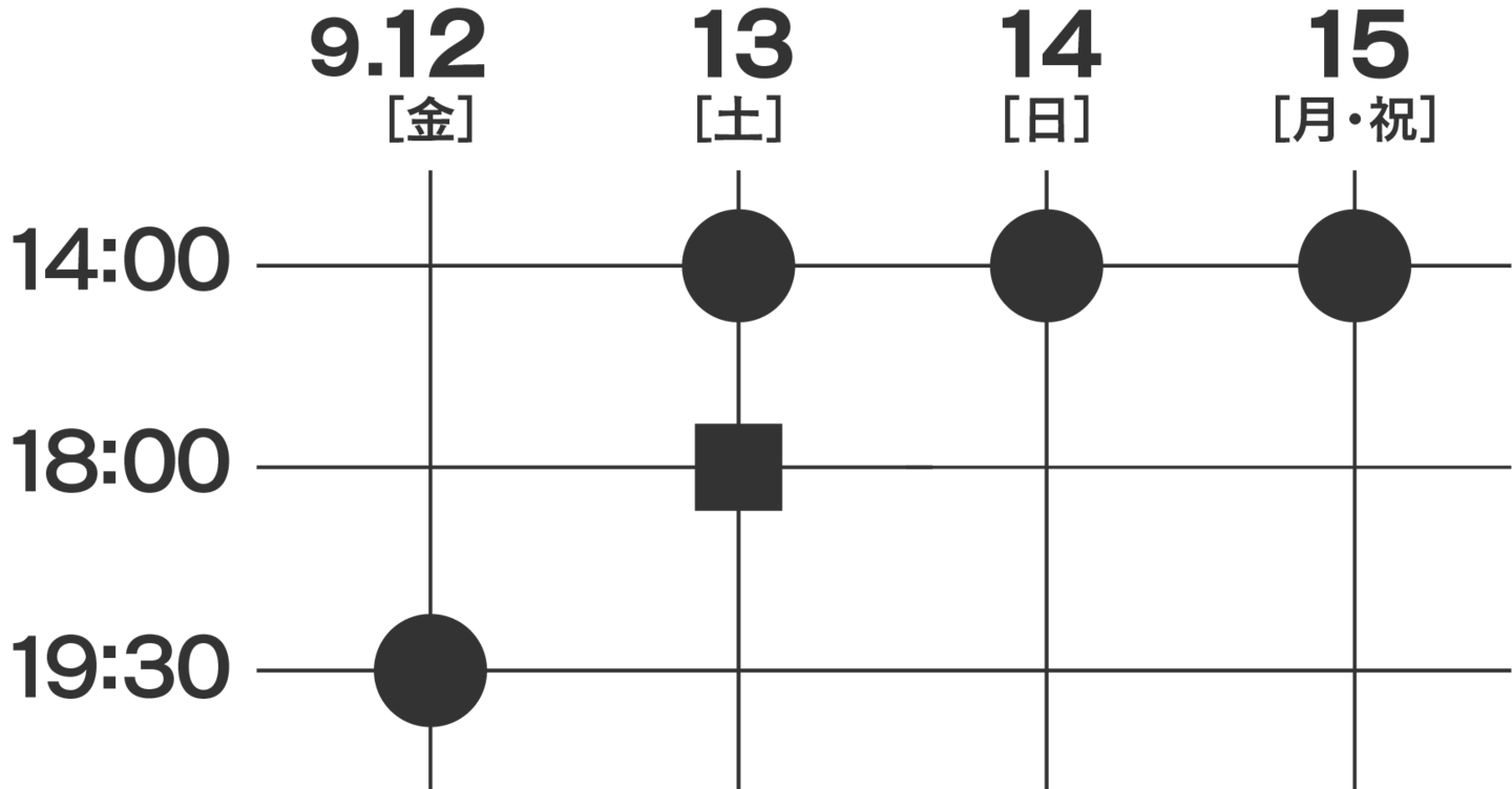 『超音波』神奈川公演スケジュール